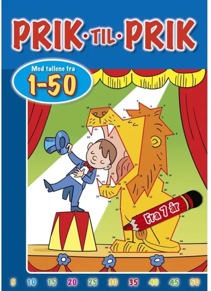 Punkt zu Punkt mit den Zahlen von 1-50 (Zirkus) - Hobby - Heft