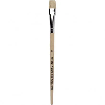 Nature Line Pinsel, L: 19 cm, B: 11 mm, flach, 12 Stk./12 Pk.