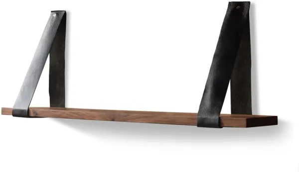 HayFay, Wandregal mit Riemen, H3x100x20 cm