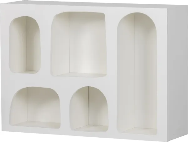 Caz, Wandregal, weiss, H57x23x80 cm
